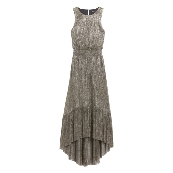 BANANA REPUBLIC High Low Metallic Dress - Picture 5 of 16